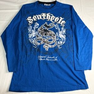 Y2K Southpole style Blue Graphic Long Sleeve | $25